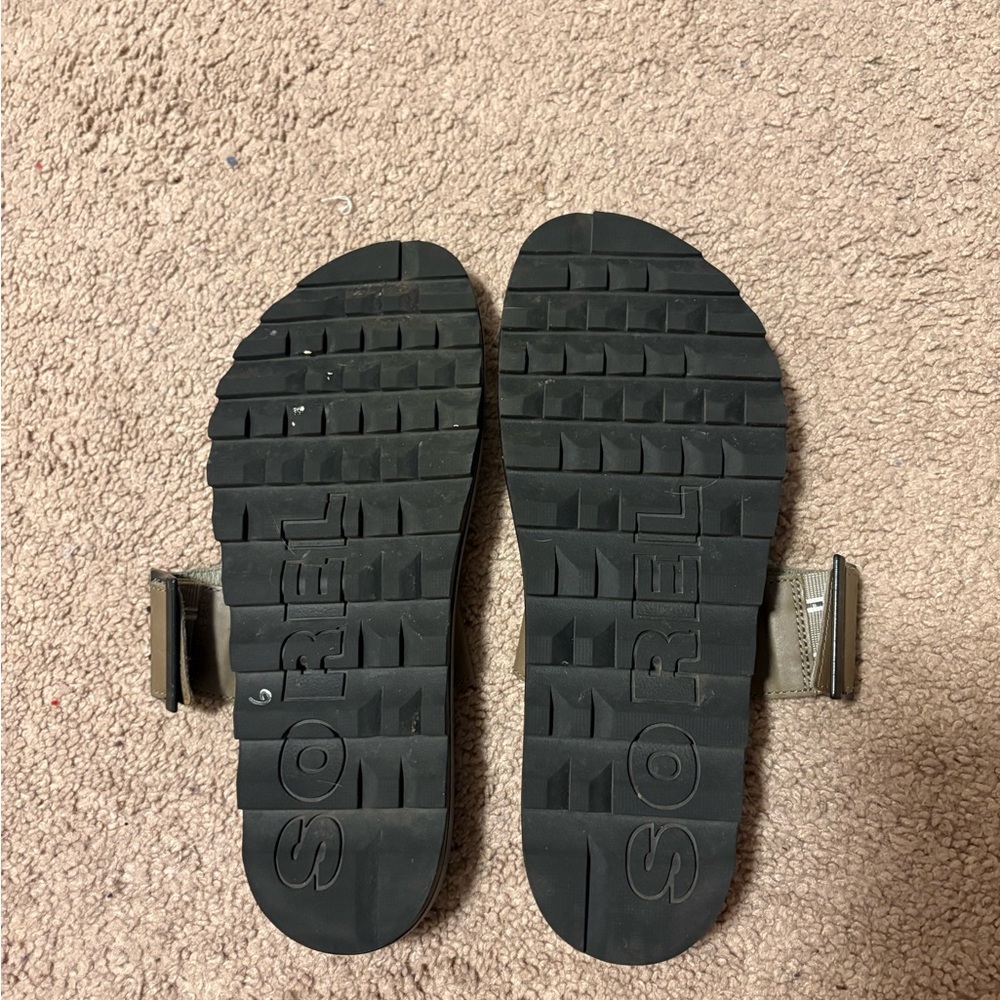 Sorel Roaming Buckle Slide Womens Size 9 Green - Picture 3 of 4
